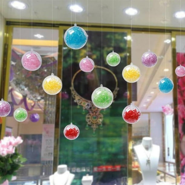 Adornos de bolas de plástico Transparente Sunnimix Navidad cm 10