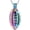 Full Rainbow, variant on American Football Stainless Steel Memorial Urn Necklace Cremation Locket For Ashes Of Loved Ones Urn Keepsake For Men/Women/Footerball Player