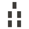 thumbnail image 1 of serony Notebook Plain Creatively Jotter Keep Diary Journals Paper Imitation Leather 200 Pages Diaries Office Business Black 5Set, 1 of 6
