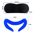 thumbnail image 3 of 5 uds/Kit de paño de gafas de cojín facial a prueba de sudor de silicona para accesorio Quest 3 VR, 3 of 8