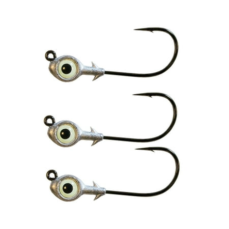 UPC: 0879044008125 | Z Man Redfish Eye Jighead 1/8oz Glow 3pk