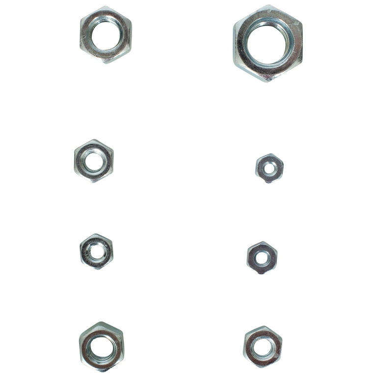 Hyper Tough 178-Piece Hex Nut Assortment with Case, 3305, Carbon Steel, .98 lb