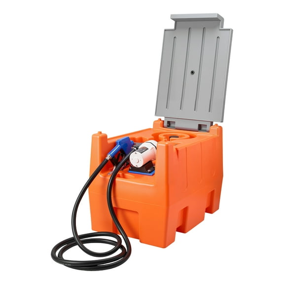 VEVOR 12V DEF Transfer Pump Kit, 8.5 GPM, Diaphragm Irrigation Self Priming Electric Water Pump, with 58 Gallon Tank, Automatic Nozzle, 13.12 ft Hose, 26.25 ft Lift, for Diesel Exhaust Fluid Urea