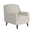 thumbnail image 2 of Southern Home Furnishings Truth or Dare Salt Fabric Accent Chair - Off White, 2 of 3