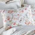 thumbnail image 3 of Levtex Home - Pippa Quilt Set - Twin Quilt + One Standard Pillow Sham - Floral Birds - Salmon, Blush, Pink and Grey - Quilt Size (68x86in.) and Pillow Sham Size (26x20in.) - Reversible - Cotton Fabric, 3 of 5