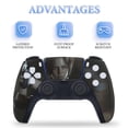 thumbnail image 4 of Skin Sticker for PS5 Slim Standard Disc Digital Edition Console and Controllers Decals for Playstation 5 (Female Agent,PS5 Slim), 4 of 5