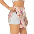 thumbnail image 2 of Disketp Starfish Print Women's Shorts Workout Shorts for Athletic Gym Running Shorts with Phone Pockets X-Large, 2 of 8