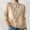 Khaki, variant on Womens Sweaters Sevevn Women's Casual Solid Color Flower Sweater Mock Neck Fashion Long Sleeved Pullover Top