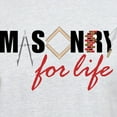 thumbnail image 3 of CafePress - Masonry For Life Light T Shirt - Men's Classic Graphic T-Shirt, 3 of 4