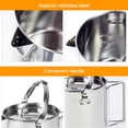 thumbnail image 4 of Pot de Camping en Acier Inoxydable, Pot de Cuisson de Camping en Acier Inoxydable Pot de Cuisson de Camping Extérieur Suspendu Caractéristiques Améliorées, 4 of 8
