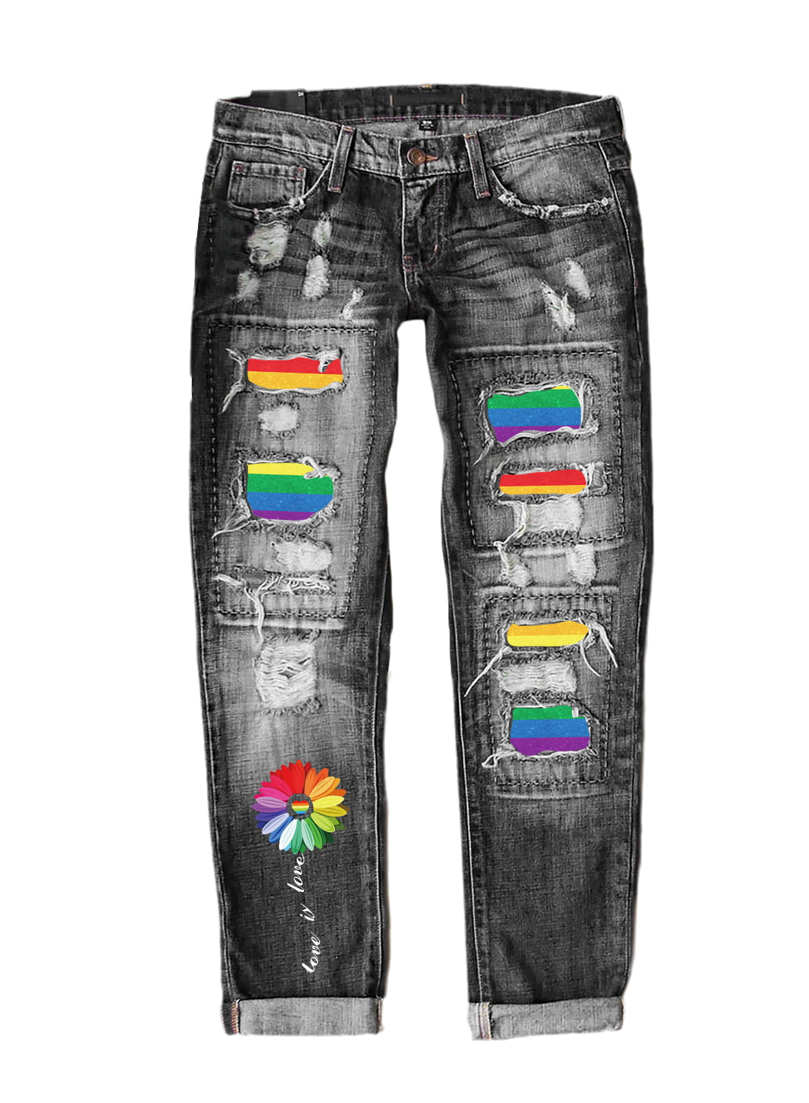 Painted Jeans rainbow - #Jeans #Painted #rainbow  Painted jeans, Painted  clothes diy, Painted clothes