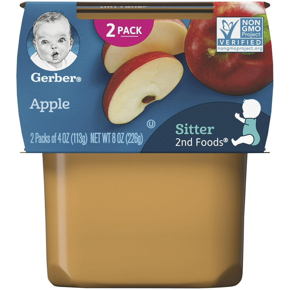 (Pack of 8) Gerber 2nd Foods Apple Baby Food, 24 oz Tubs