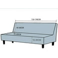 thumbnail image 4 of nipocaio Sofa cover without armrests stretch sofa cover dark grey, 4 of 5
