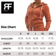 thumbnail image 4 of Red Fox Women's Casual Slim-Fit Fleece Full-Zip Athletic Hoodie Jacket with Pocket - Active, Running, Workout, 4 of 4