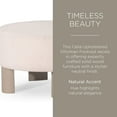 thumbnail image 7 of Open Box Maven Lane Celia Contemporary Upholstered Ottoman with Refined White Wood Finish, 7 of 7