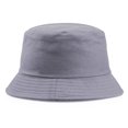 thumbnail image 1 of Sombrero de pescador de algodón de color sólido para las cuatro estaciones, con estampado bordado, portátil, a la moda, 1 of 6
