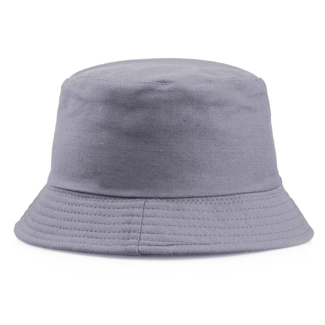 Sombrero de pescador de algodón de color sólido para las cuatro estaciones, con estampado bordado, portátil, a la moda