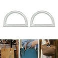 thumbnail image 1 of mmirethe 2 Pcs Poignées de Sac à Main pour Femmes Ceinture de Remplacement Fait Main DIY pour Sac à Main Forme D Transparente 1Set, 1 of 6