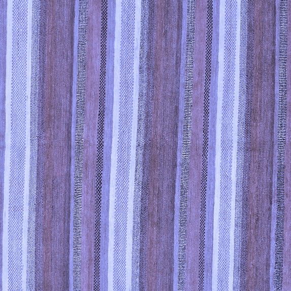 Ahgly Company Machine Washable Indoor Square Abstract Blue Modern Area Rugs, 7' Square