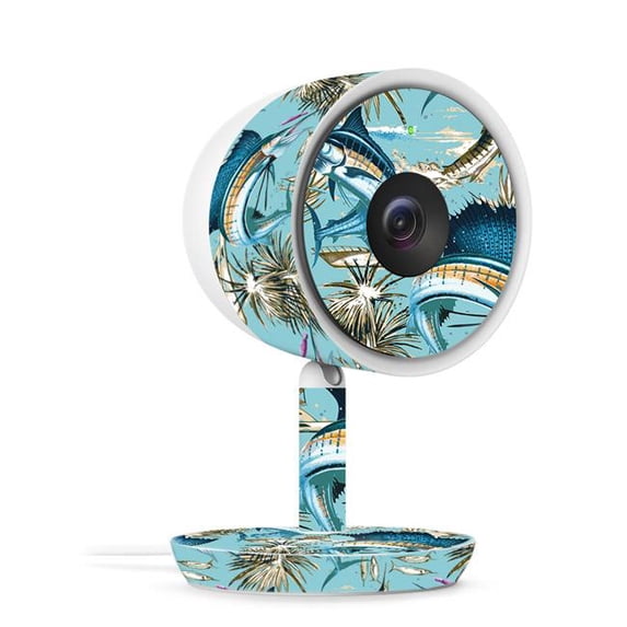 MightySkins NECAIQ-Island Fish Skin for Nest Cam IQ Indoor Security Camera - Island Fish