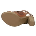 thumbnail image 5 of Roper Womens Mika Iii Embossed Cut Out Block Heel  Casual Shoes, 5 of 5
