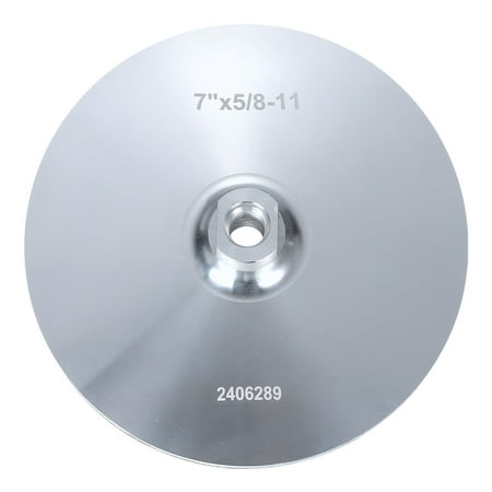

Uxcell 7 Inch Hook and Loop Backing Sanding Pads with 5/8 -11 Thread for Diamond Polishing Pads Silver Tone