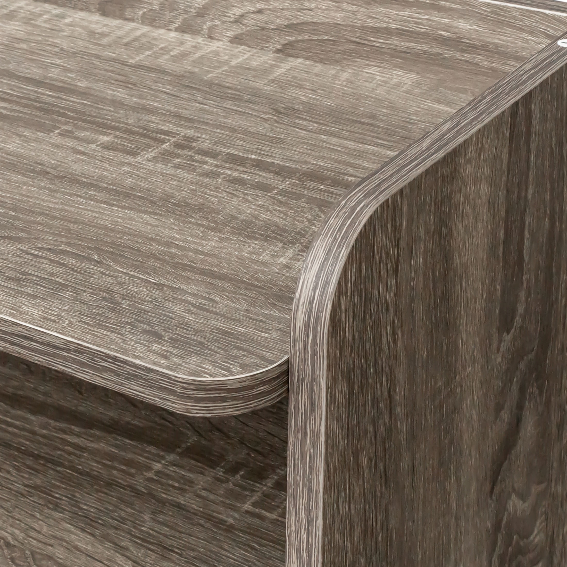 Noble House Modern Extendable Dining Table with Storage, Drop Leaf Sideboard Table for Small Spaces, Barnwood