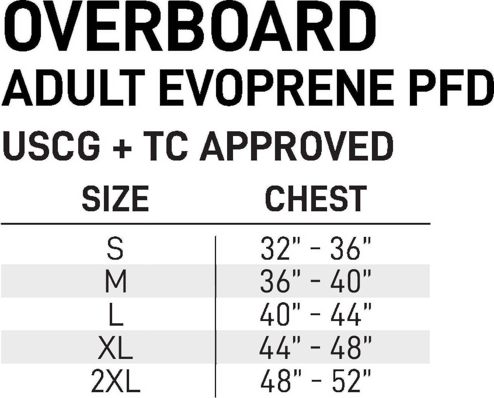 Body Glove Overboard Evoprene Adult PFD Life Jacket photo 4