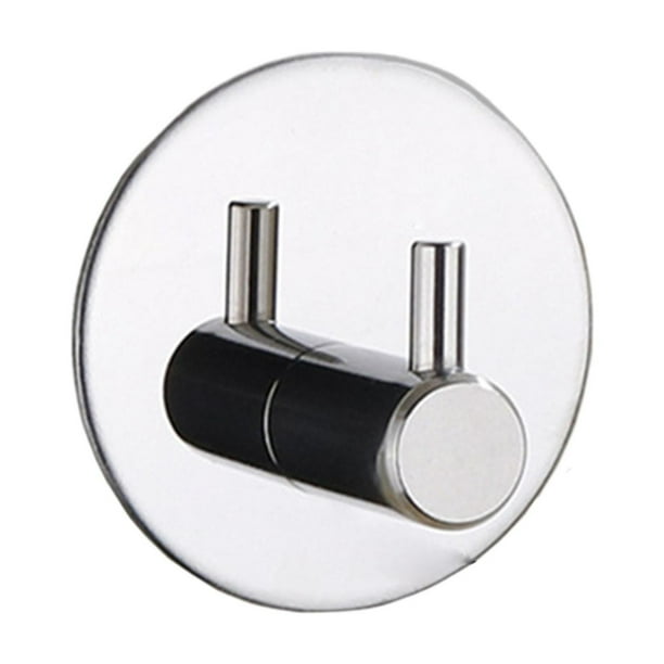 Gancho para baño, armario, acero inoxidable 304, impermeable, sin perforaciones, adhesivo. 1 Uds redondo