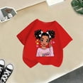thumbnail image 5 of MEZZALL Kid Girls Cute Graphic T-Shirt Round Neck Short Sleeve Tee Summer Casual Tshirts Tops, Red, 5-6 Years, 5 of 5
