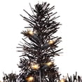 thumbnail image 4 of Northlight Pre-Lit Artificial Tinsel Halloween Tree - 3' - Black - Clear Lights, 4 of 6