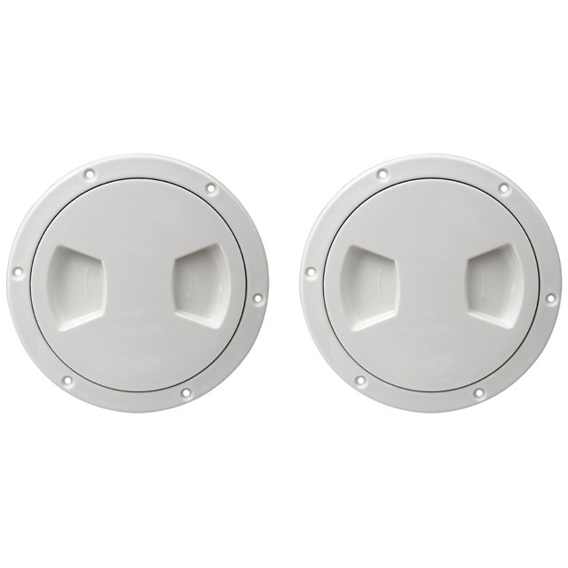 2X Screw Out Inspection Deck Plate Hatch Marine Boat Yacht Detachable Cover Abs-5 Inch