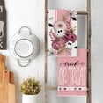 thumbnail image 3 of SM-XLHN Pink Ghost Polka Dot Pumpkin Happy Halloween Kitchen Towels Dish Towels, 18x26 Inch Farmhouse Bat Flower Decoration Hand Towels Set of 4, 3 of 6