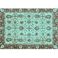thumbnail image 1 of Ahgly Company Indoor Rectangle Oriental Light Blue Traditional Area Rugs, 2' x 3', 1 of 4