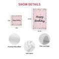 thumbnail image 7 of Happy Birthday Kitchen Dish Towels for Drying Dishes Set of 3, Pink Modern Abstract Art Waffle Weave Microfiber Hand Tea Bathroom Towels Quick Dry & Absorbent Towel 15.7x23.6, 7 of 7
