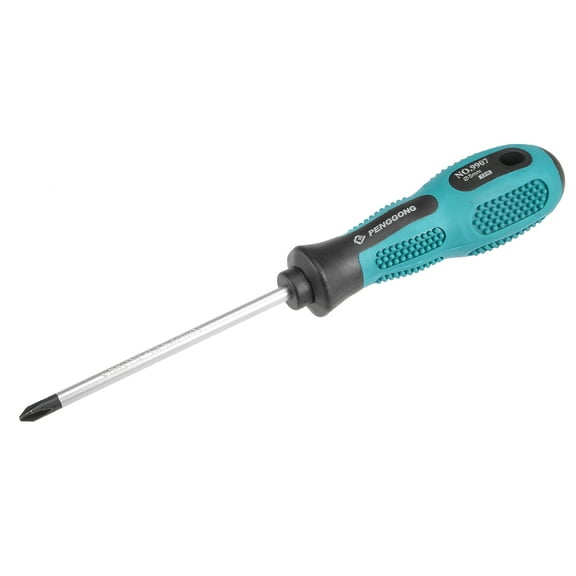 #1 Screwdriver 4 Inch Round Shaft Non Slip Comfortable Handle