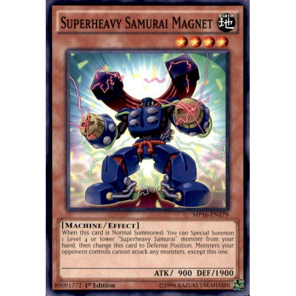 YuGiOh 2016 Mega-Tin Mega Pack Common Superheavy Samurai Magnet MP16-EN179