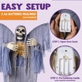 thumbnail image 4 of Animatronic Grim Reaper JOYIN iluminado para exteriores, 170 cm, 4 of 8