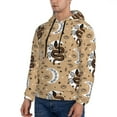 thumbnail image 3 of Lsque Snake And Flower Pattern Casual Men's Hoodie,Hooded Sweatshirt with Kangaroo Pocket,Pullover Hoodie-X-Large, 3 of 7