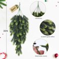 thumbnail image 3 of RECUTMS Artificial Hanging Pine Needles Green Plants,Fake Greenery Pine Picks Outdoor Faux Plants Hanging for DIY Christmas Embellishing and Home Outside Garden Decoration in 2 Pcs(Light Green), 3 of 9