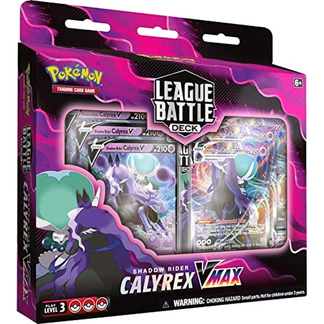 Mazo de batalla de Pokémon Cards Shadow Rider Calyrex VMAX League