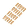 thumbnail image 2 of 20 piezas Tiradores de cremallera Sincero cuero genuino color dorado beige, 2 of 10