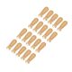 thumbnail image 2 of Tiradores elegantes de cuero de microfibra para mochilas, equipaje y más - Juego de 20 tiradores de cremallera de cuero auténtico en color beige y dorado, 2 of 8