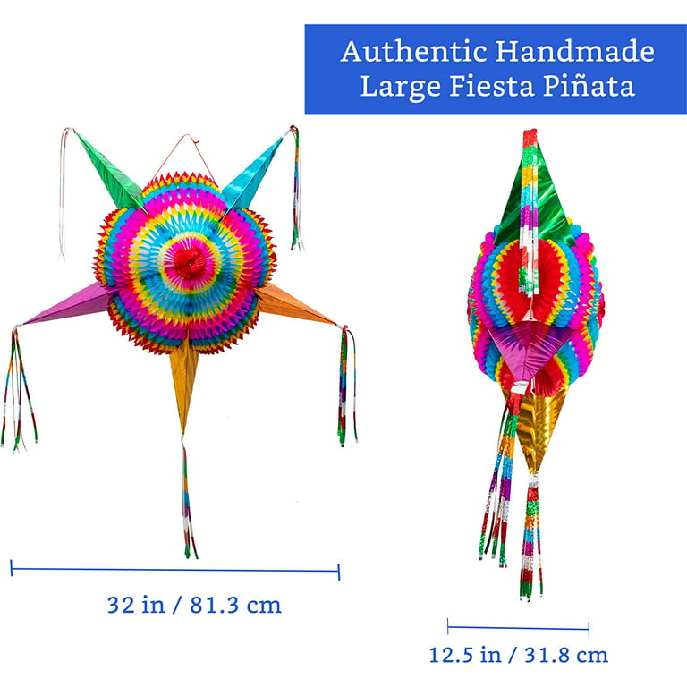 Mexican Piñata (Large 32 inches)- Authentic Handmade Foldable