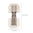 thumbnail image 2 of HEALEEP 4Pcs Hydraulic Buffering Hinges Silver Steel for Kitchen Use, 2 of 7