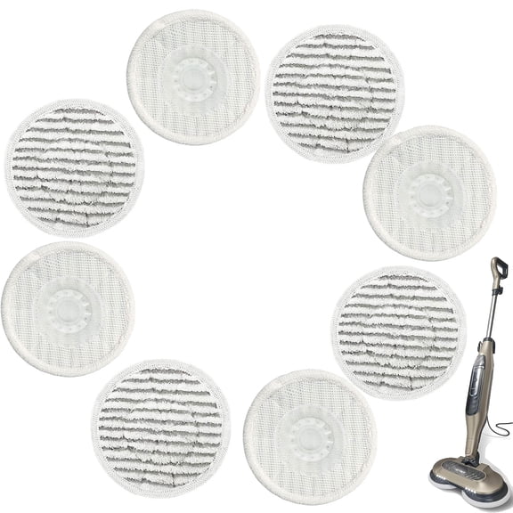 8 Pack Replacement Steam Mop Pads for Shark S8201 S8001 S7001 S7201 S7000AMZ S7000 S7005 S7020 S7001C Steam Mop Washable Pads