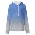 thumbnail image 5 of VISALY Fashion Hoodies Pullover Sweatshirt Long Sleeve Print Oversized Sweatshirt Pullover with Pocket Trendy Sweater Tunic Tops Oversized Dressy Sweatshirts Trendy Sweatshirts Sweater Jackets Blue M, 5 of 5