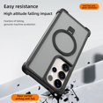 thumbnail image 2 of Allytechgroup for Samsung Galaxy S25 Protective Case, Shockproof Shell with Magnetic Kickstand Lightweight Non-Slip PC+TPU Metal Back Cover Shock-Absorbent Wireless Charging Support, Blue, 2 of 6