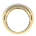 thumbnail image 2 of Dazzlingrock Collection 1.10 Carat (ctw) 14K Round & Baguette Cut Diamond Anniversary Wedding Band 1 CT, Yellow Gold, Size 6, 2 of 4