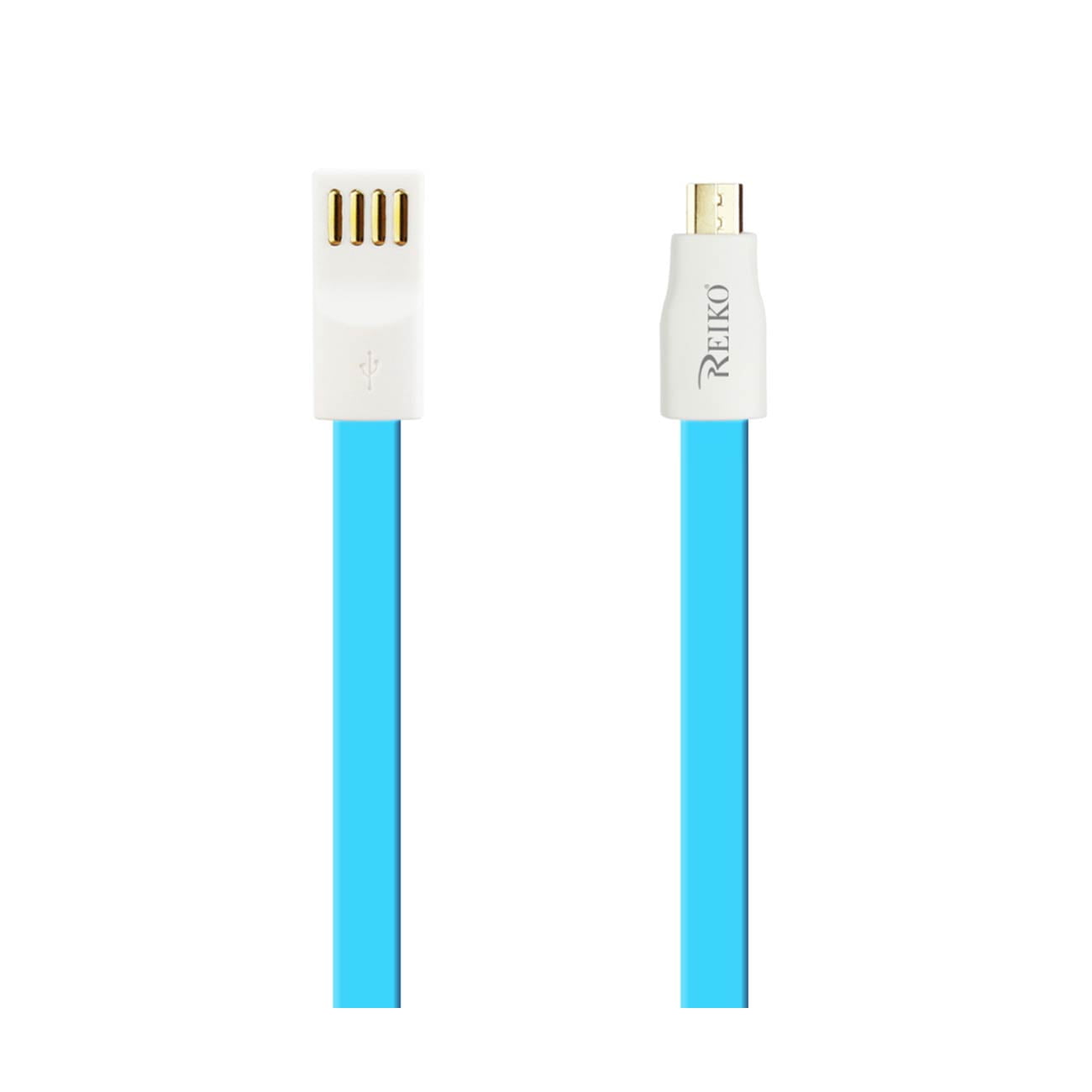 Android, Samsung, Moto - Retail Packaging Blue Reiko 1 Meter Flat Data/Sync Cable for Micro-USB Devices 
